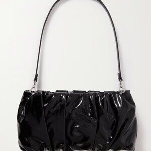 STAUD black patent leather bean bag (clutch)NWT Never Used